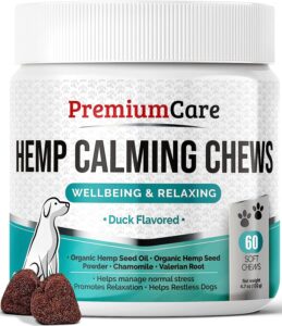 PREMIUM CARE Hemp Calming Chews for Dogs